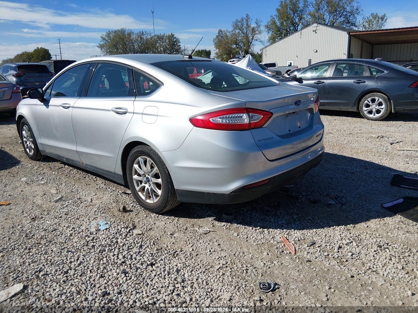 Vin: 1fa6p0g76g5108070, lot: 46711438, ford fusion s 20163
