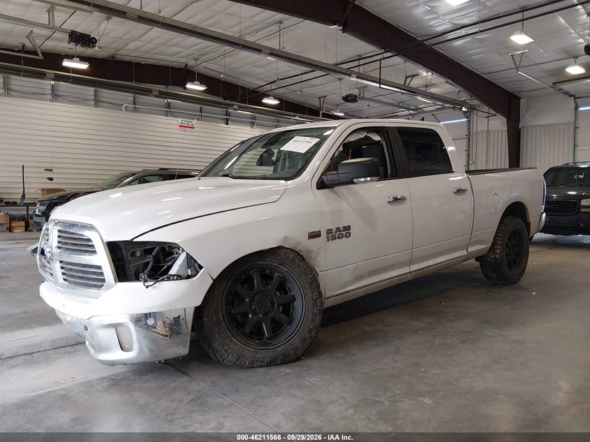 Vin: 1c6rr7tt8js168395, lot: 46711489, ram 1500 big horn  4x4 6'4 box 20182