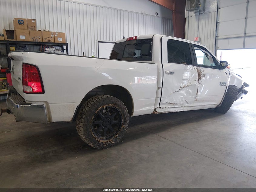 Vin: 1c6rr7tt8js168395, lot: 46711489, ram 1500 big horn  4x4 6'4 box 20184
