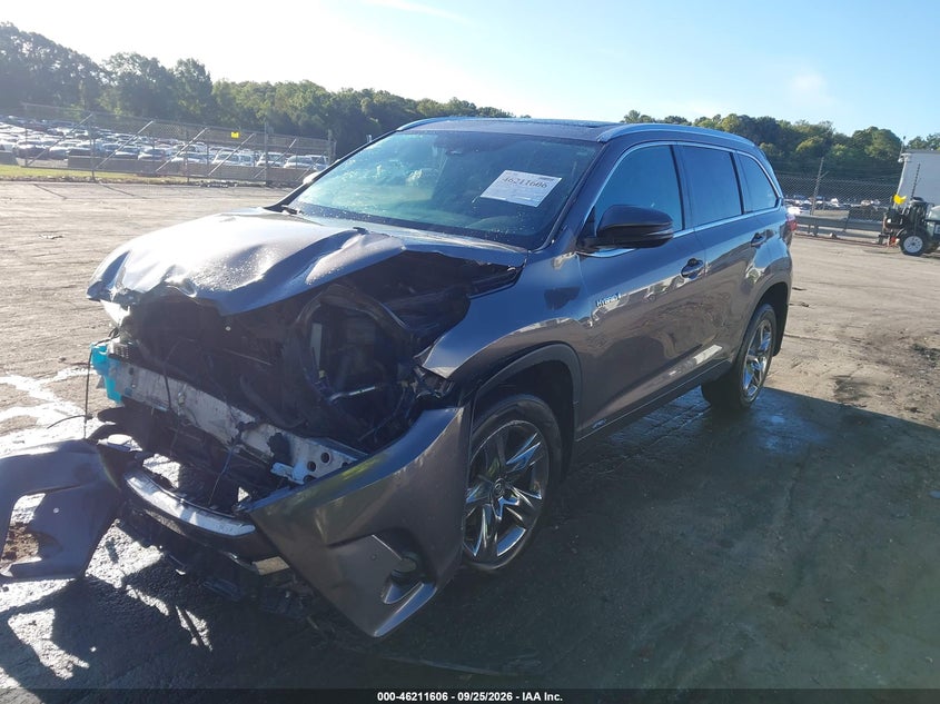 Vin: 5tddgrfh2hs035405, lot: 46711529, toyota highlander hybrid limited platinum 20172