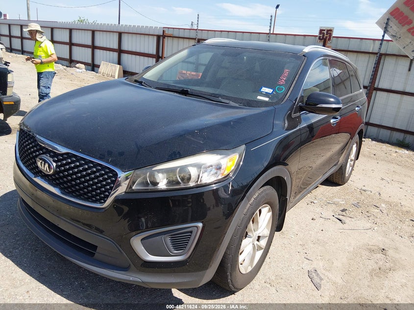 Vin: 5xypg4a37gg048111, lot: 46711547, kia sorento 2.4l lx 20162