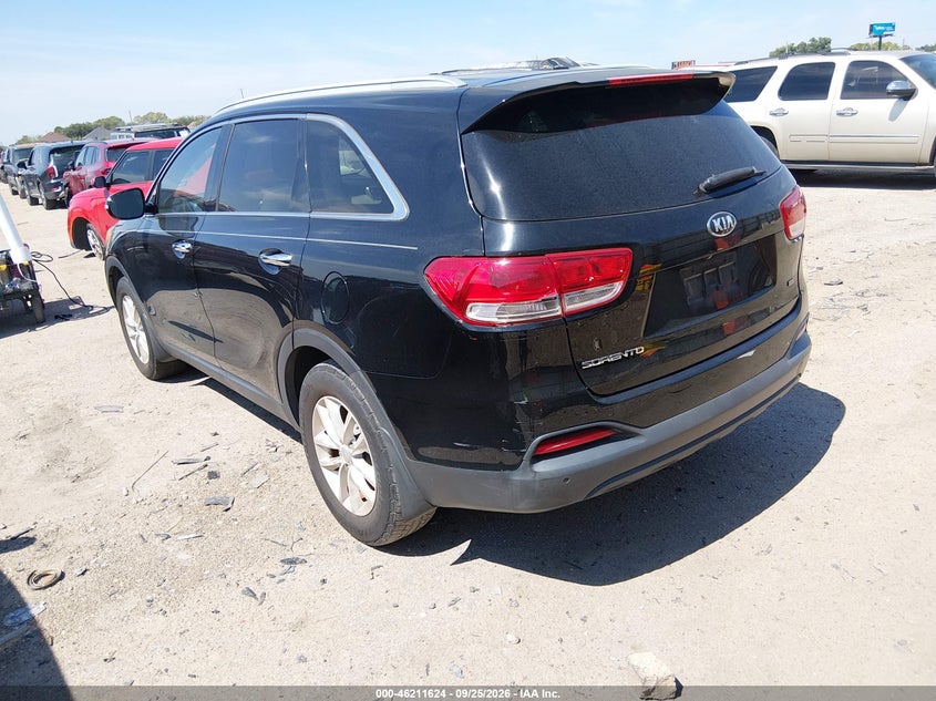 Vin: 5xypg4a37gg048111, lot: 46711547, kia sorento 2.4l lx 20163