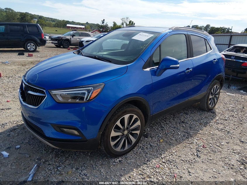 Vin: kl4cjgsb6jb537554, lot: 46711574, buick encore essence 20182