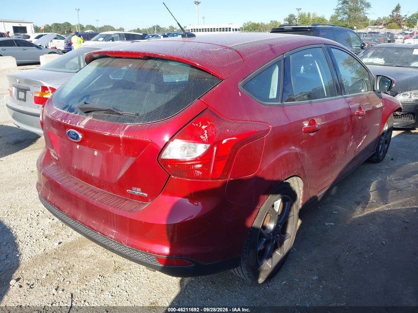 Vin: 1fadp3k26dl280627, lot: 46711615, ford focus se 20134
