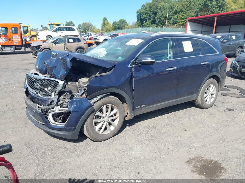 Vin: 5xypgda54jg391161, lot: 46711645, kia sorento 3.3l lx 20182