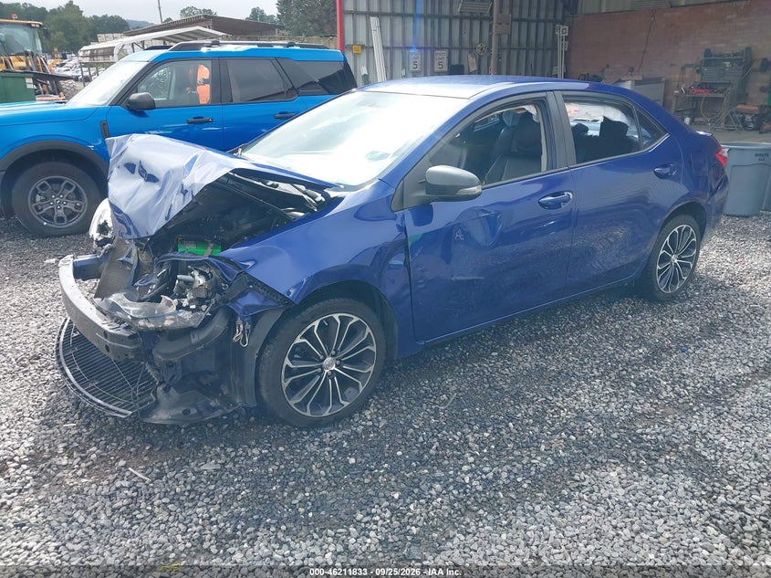 2016 Toyota Corolla S Plus, Front End, IAAI, VIN 2T1BURHE6GC744607 — photo 2