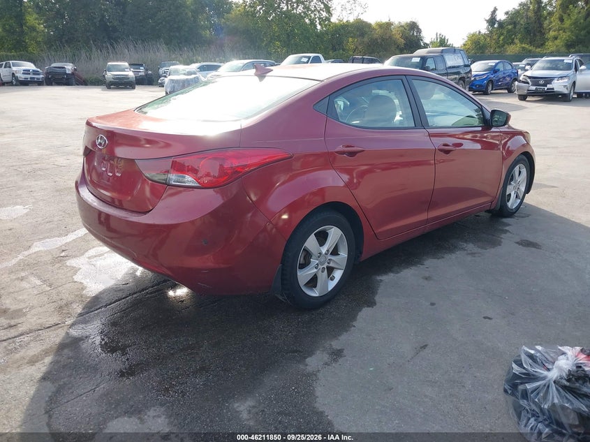 Vin: 5npdh4aexdh404606, lot: 46711773, hyundai elantra gls 20134