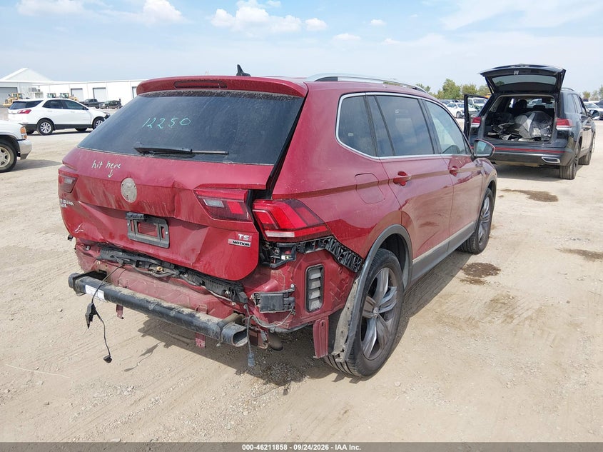 Vin: 3vv4b7ax9jm201802, lot: 46711781, volkswagen tiguan 2.0t sel premium 20184