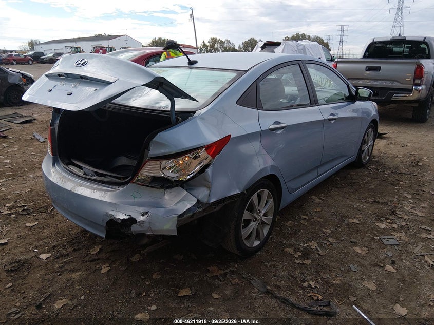 Vin: kmhcu4ae7du442044, lot: 46711841, hyundai accent gls 20134