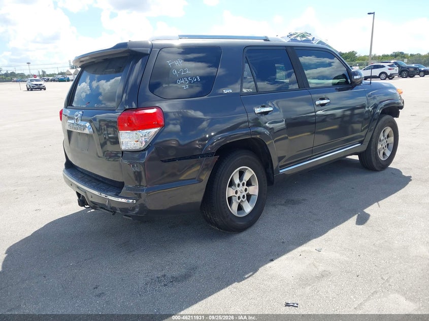Vin: jtezu5jr2c5043568, lot: 46711854, toyota 4runner sr5 20124