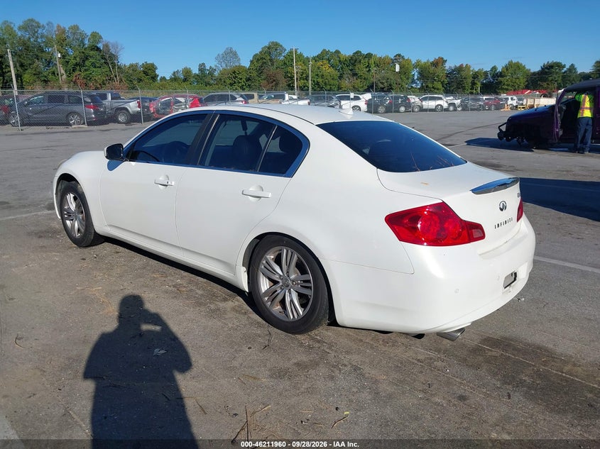 Vin: jn1cv6arxdm765474, lot: 46711883, infiniti g37x 20133