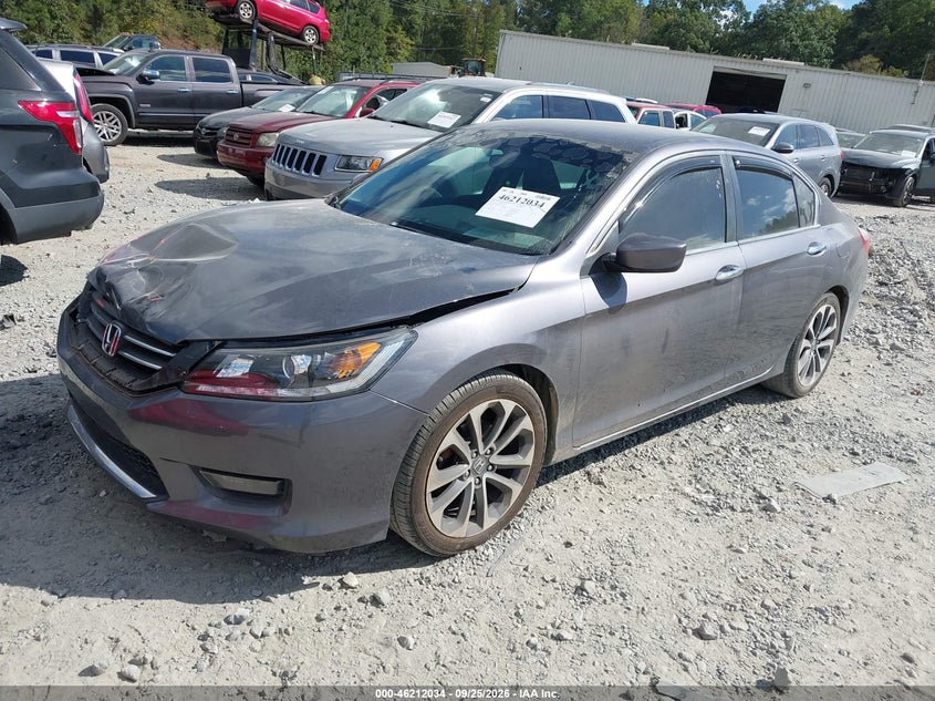 Vin: 1hgcr2f57fa121310, lot: 46711957, honda accord sport 20152