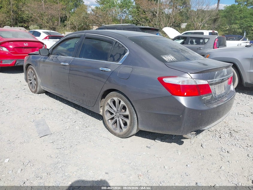 Vin: 1hgcr2f57fa121310, lot: 46711957, honda accord sport 20153
