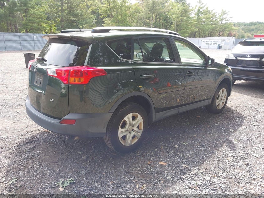 Vin: jtmzfrev5dd018801, lot: 46712017, toyota rav4 le 20134