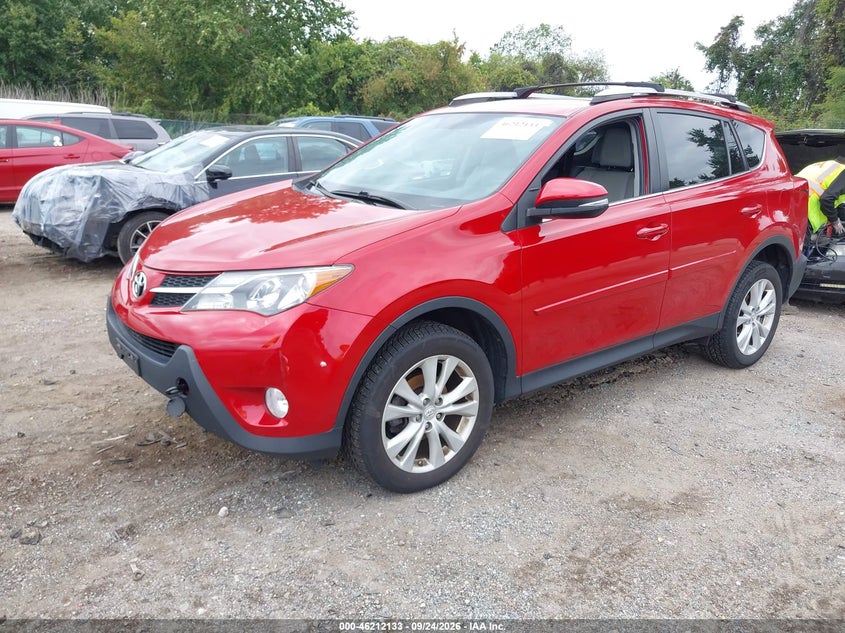 Vin: 2t3dfrev4fw363530, lot: 46712056, toyota rav4 limited 20152