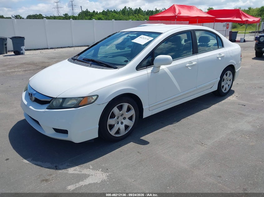 Vin: 19xfa1f54be030869, lot: 46712059, honda civic lx 20112