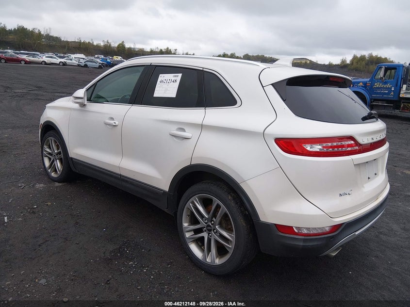 LINCOLN MKC 2017 VIN 5LMCJ3D96HUL70080