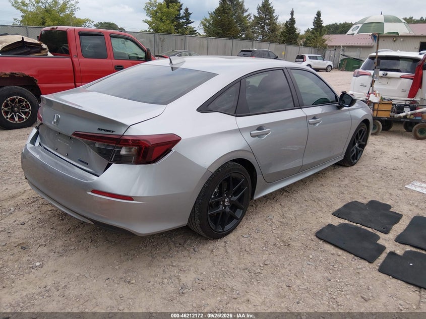 Vin: 2hgfe4f80th336961, lot: 46712095, honda civic hybrid sport/sport touring 20264