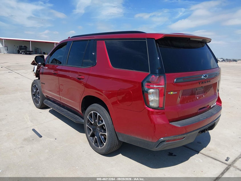 Vin: 1gnscrkd0mr290902, lot: 46712187, chevrolet tahoe rst 20213