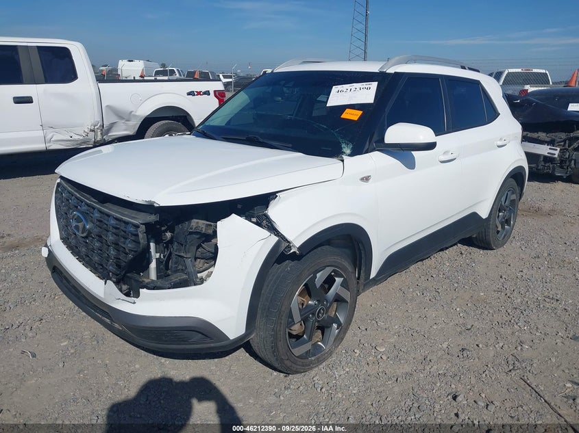 Vin: kmhrc8a31mu063687, lot: 46712313, hyundai venue sel 20212