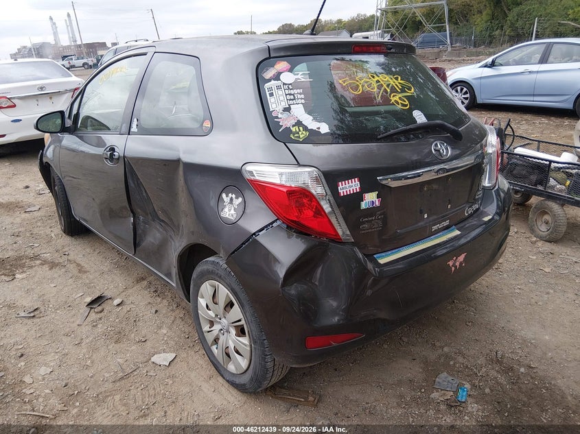 Vin: jtdjtud32dd559913, lot: 46712362, toyota yaris le 20133