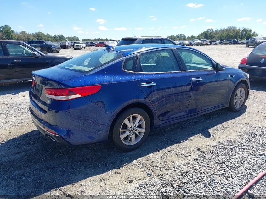 Vin: 5xxgt4l3xgg094299, lot: 46712370, kia optima lx 20164