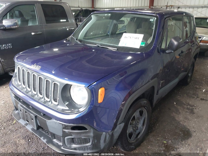 2018 Jeep Renegade, Лівий бік, IAAI, VIN ZACCJBAB6JPJ57711 — фото 2