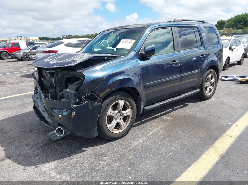 2012 Honda Pilot, Front End, IAAI, VIN 5FNYF3H56CB012047 — photo 2