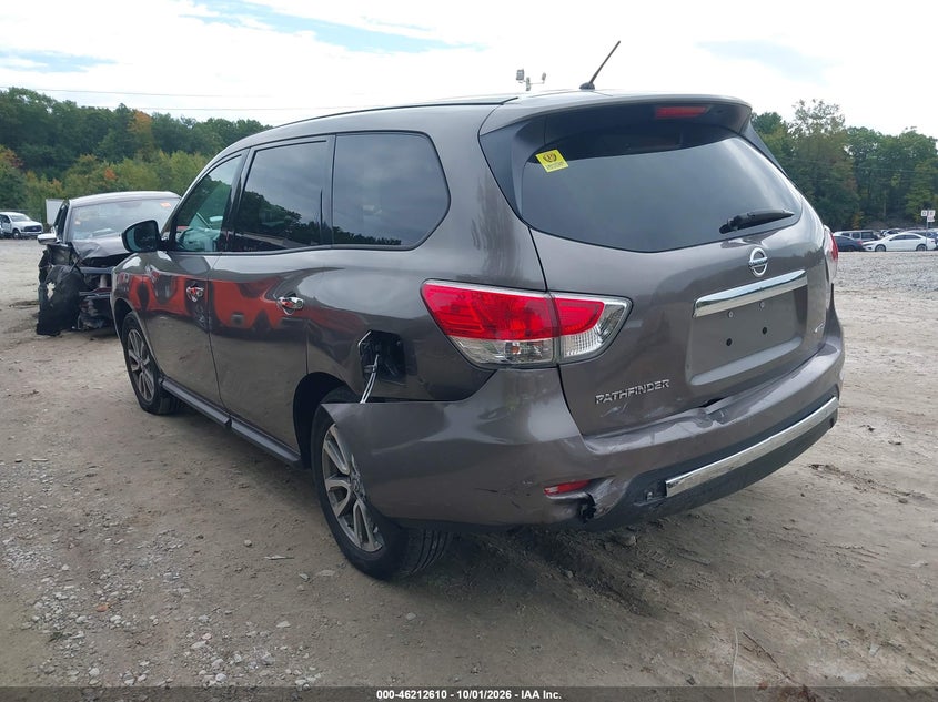Vin: 5n1ar2mmoec722380, lot: 46712534, nissan pathfinder s 20143