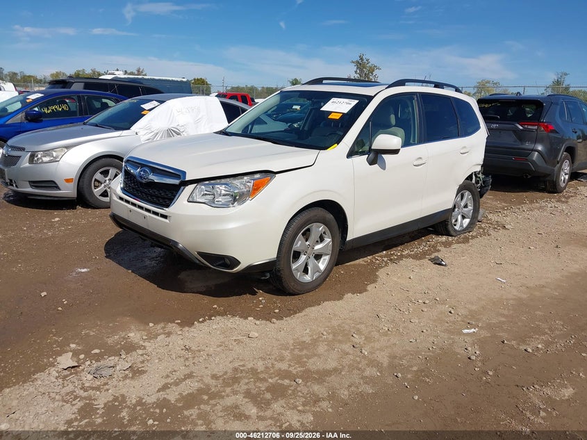 2015 Subaru Forester, Удар спереду, IAAI, VIN JF2SJAHC8FH820395 — фото 2