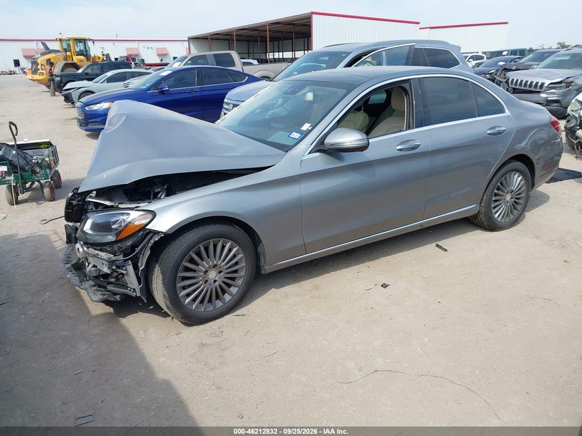 Vin: 55swf4kb1gu151020, lot: 46712755, mercedes-benz c 300 luxury 4matic 20162
