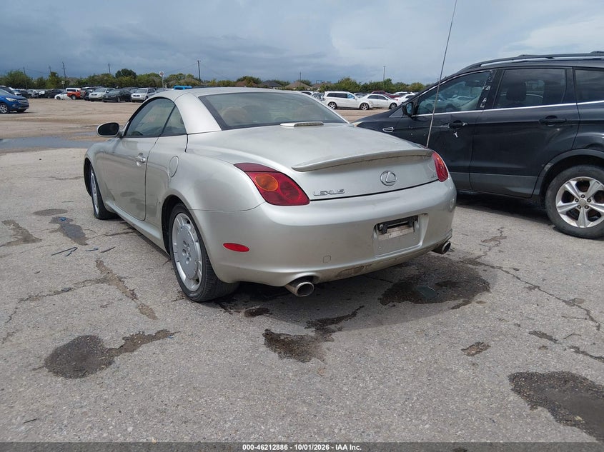 LEXUS SC 430 2002 VIN JTHFN48Y020008162