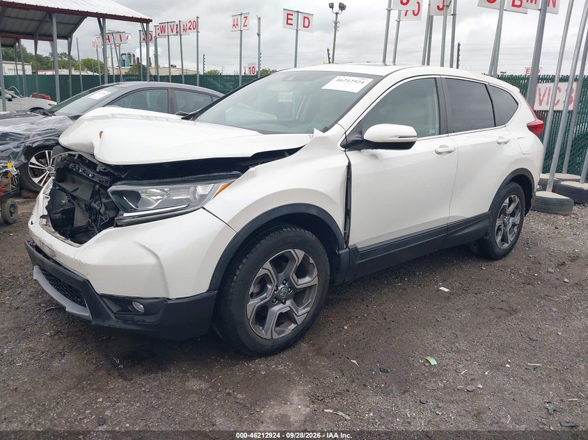 2018 Honda Cr-V Ex, Front & Rear, IAAI, VIN 5J6RW2H57JL037364 — photo 2