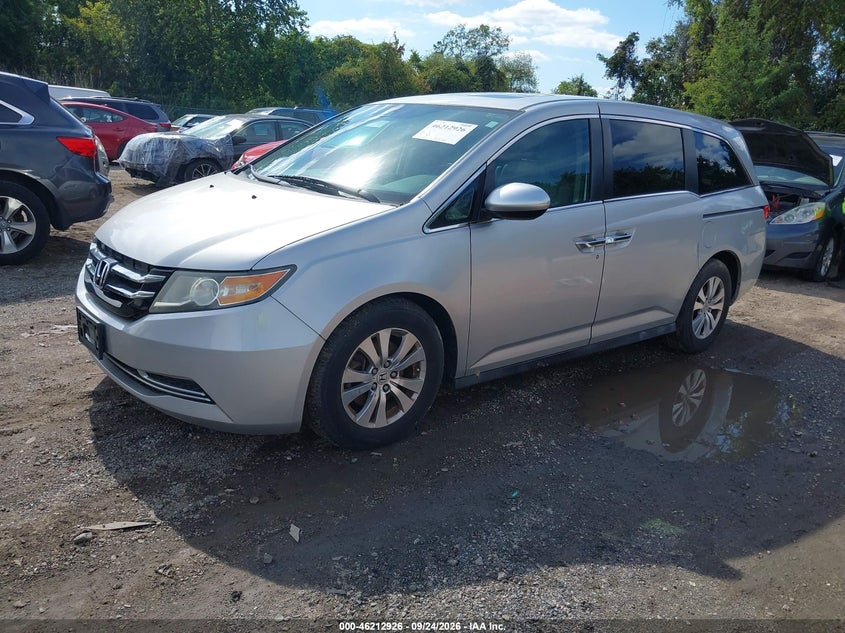 Vin: 5fnrl5h68fb053303, lot: 46712849, honda odyssey ex-l 20152