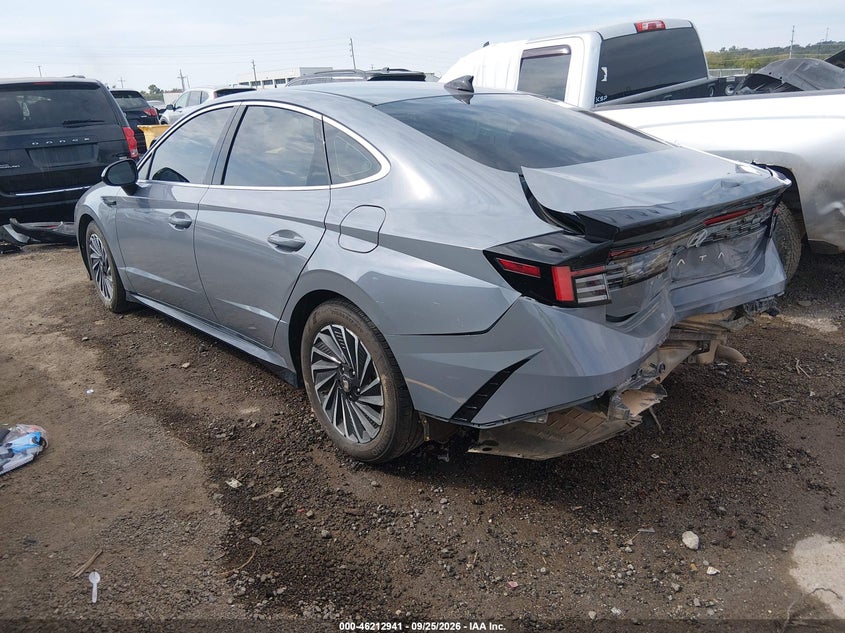 Vin: kmhl34jj2sa123777, lot: 46712864, hyundai sonata hybrid sel 20253