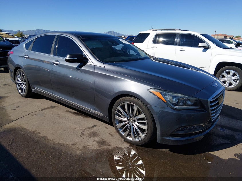 Vin: kmhgn4jf2fu037980, lot: 46712880, hyundai genesis 5.0l 2015 img_1
