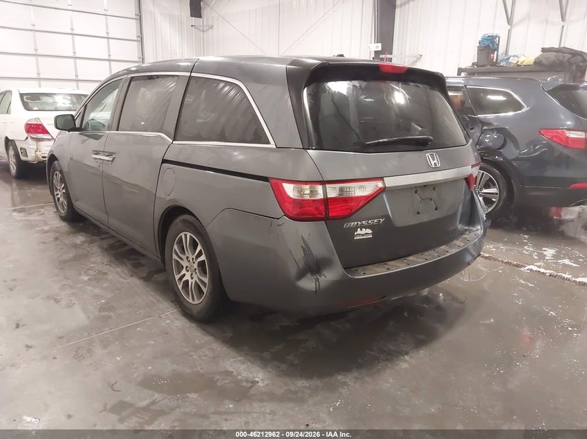 Vin: 5fnrl5h62bb022820, lot: 46712885, honda odyssey ex-l 20113