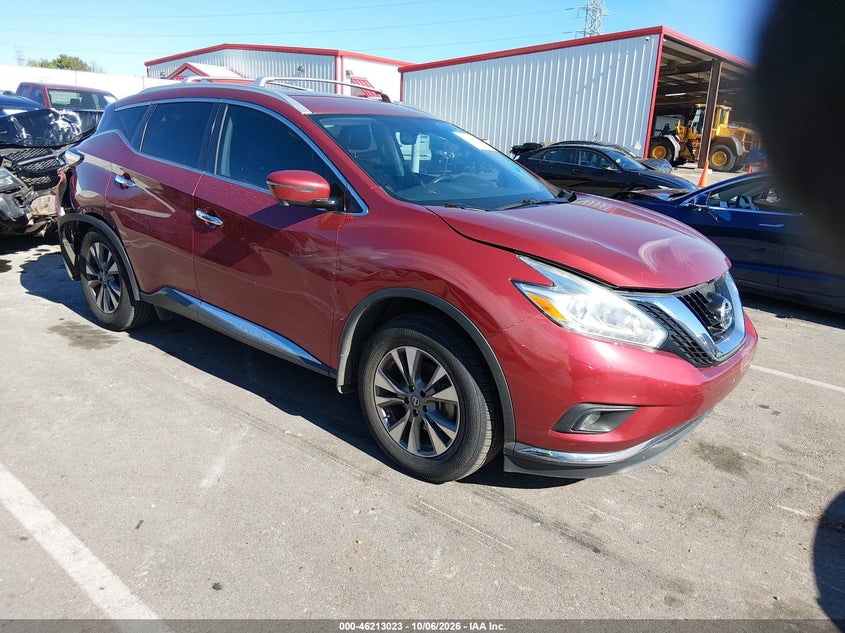 Vin: 5n1az2mg4hn153407, lot: 46712946, nissan murano sl 20171
