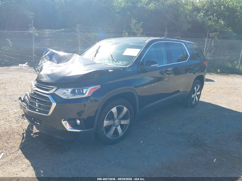 2020 Chevrolet Traverse Awd Lt Leather, Front End, IAAI, VIN 1GNEVHKW3LJ235778 — photo 2