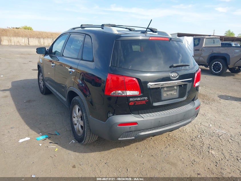 Vin: 5xykt3a69dg355513, lot: 46713044, kia sorento lx 20133
