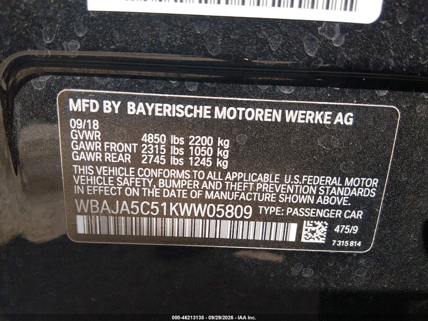 2019 BMW 530I · Photo 9