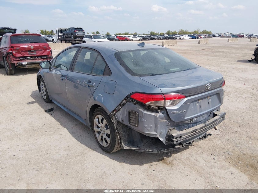 Vin: 5yfepmae1mp251480, lot: 46713067, toyota corolla le 20213