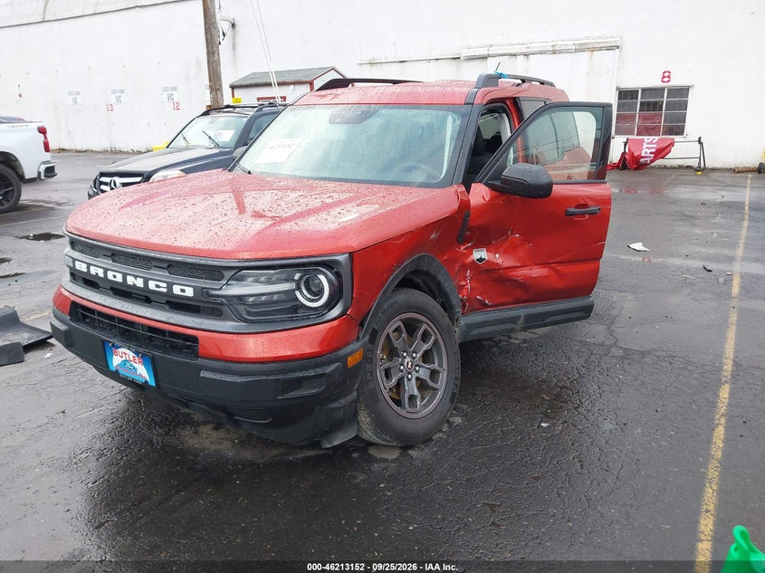 Vin: 3fmcr9b60rre38051, lot: 46713075, ford bronco sport big bend 20242