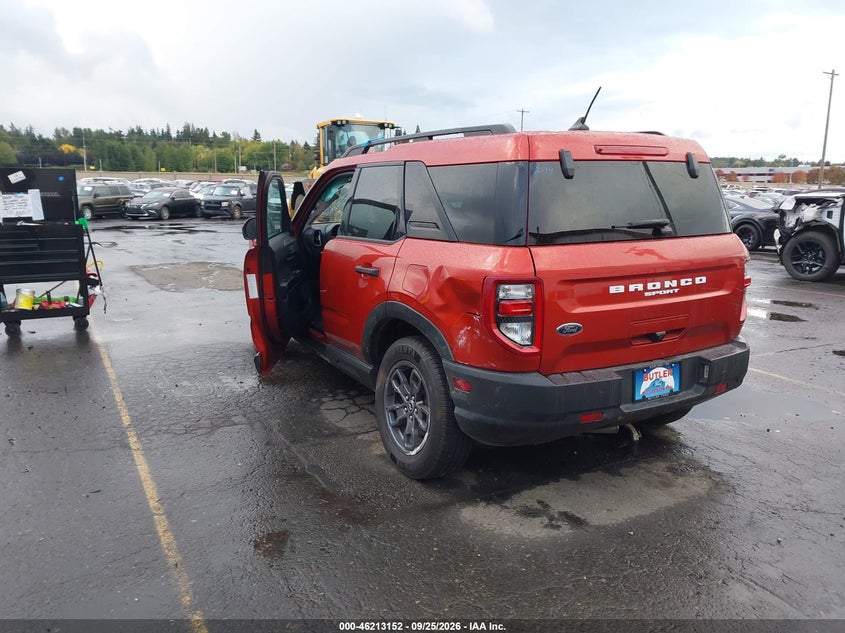 Vin: 3fmcr9b60rre38051, lot: 46713075, ford bronco sport big bend 20243