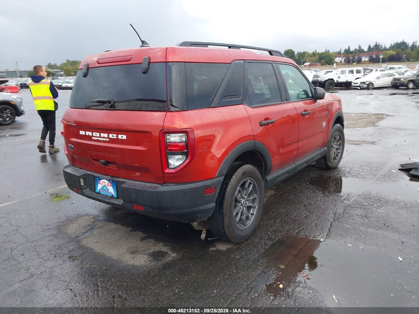 Vin: 3fmcr9b60rre38051, lot: 46713075, ford bronco sport big bend 20244