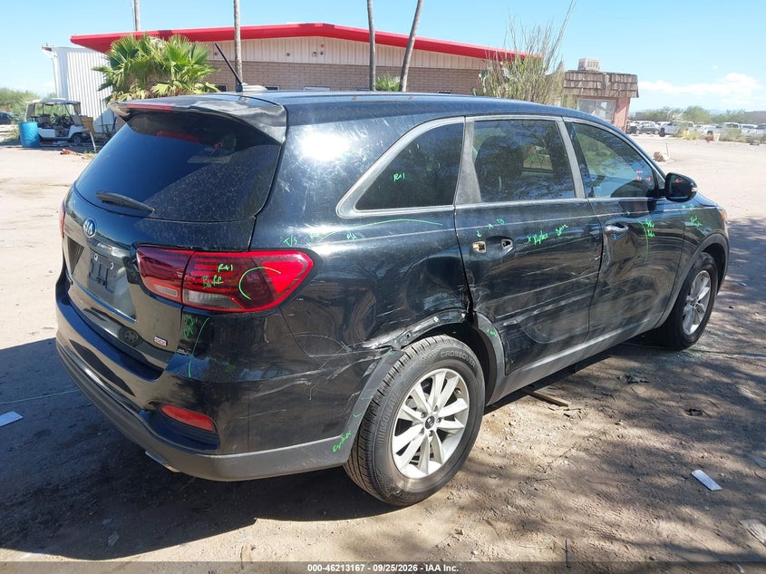 Vin: 5xypg4a34kg531175, lot: 46713091, kia sorento 2.4l l 20194