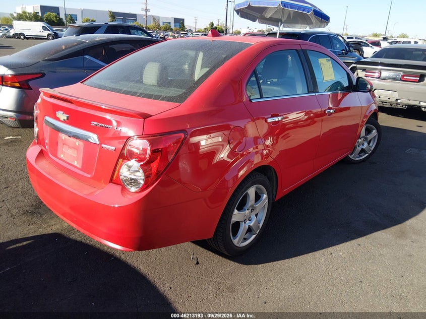 Vin: 1g1je5sb5f4192205, lot: 46713116, chevrolet sonic ltz auto 20154