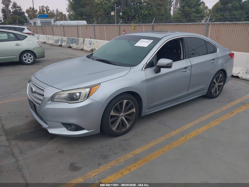 Vin: 4s3bnan69f3049685, lot: 46713124, subaru legacy 2.5i limited 20152