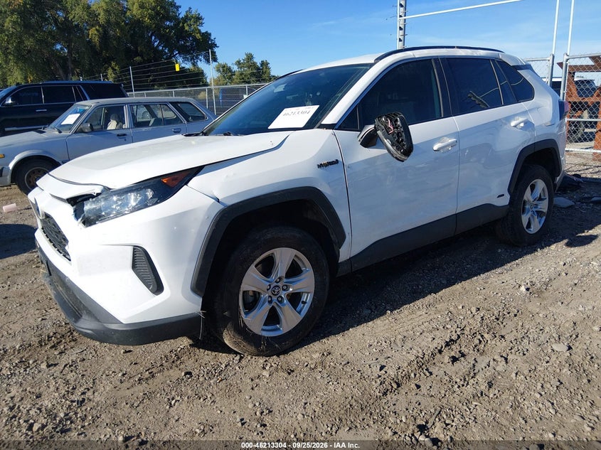 2021 Toyota Rav4 Hybrid Le, Переворот, IAAI, VIN 4T3M6RFV6MU013506 — фото 2