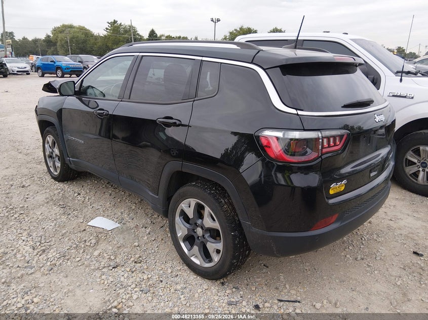 Vin: 3c4njdcb1mt595473, lot: 46713278, jeep compass limited 20213